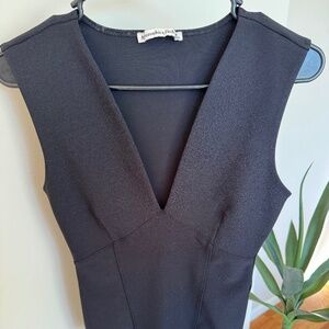 Abercrombie low cut black body suit